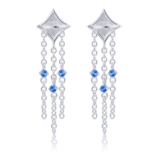 Diamond Tassel Earrings